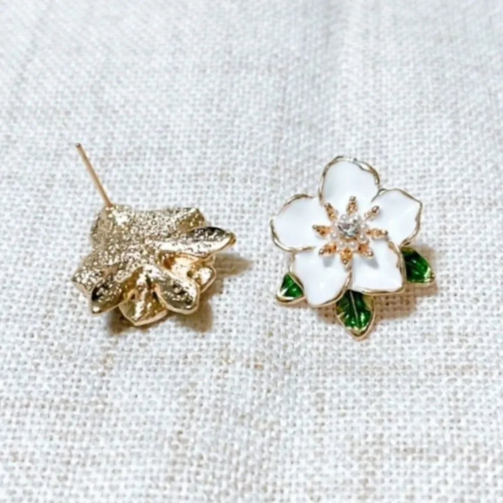 Flower earrings #1448 - Picture 4 of 4